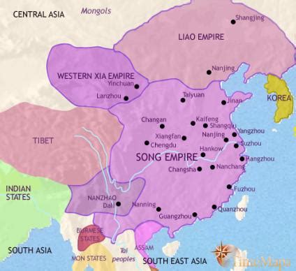 the song dynasty controlled which area of china